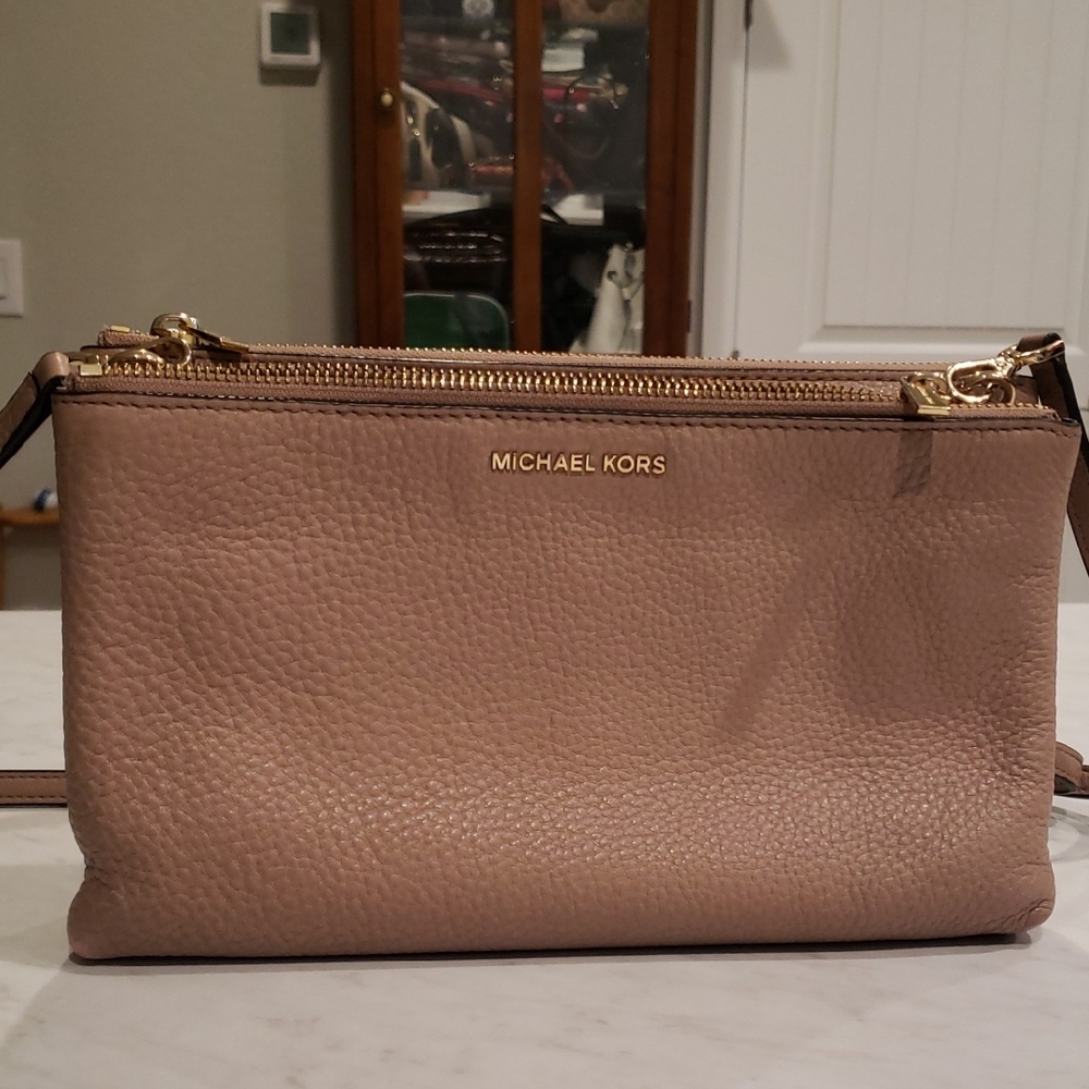 Michael Kors Blush Leather Crossbody Bag Size Small